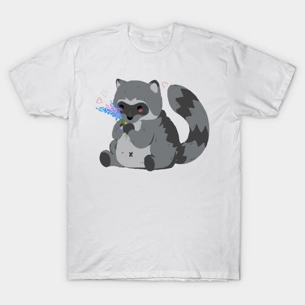 Cute Raccoon T-Shirt by Wyyrmwood